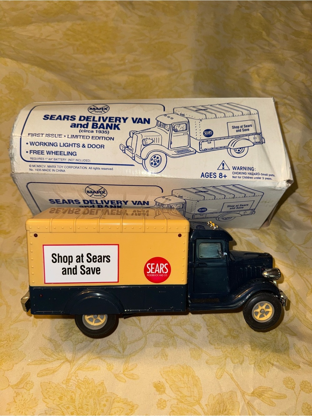 Sears Delivery Van And Bank Die Cast Truck Marxs Toy